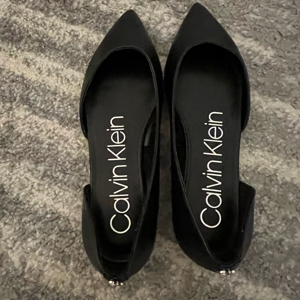Black Calvin Klein Flats/Sz 9.5/NWOT